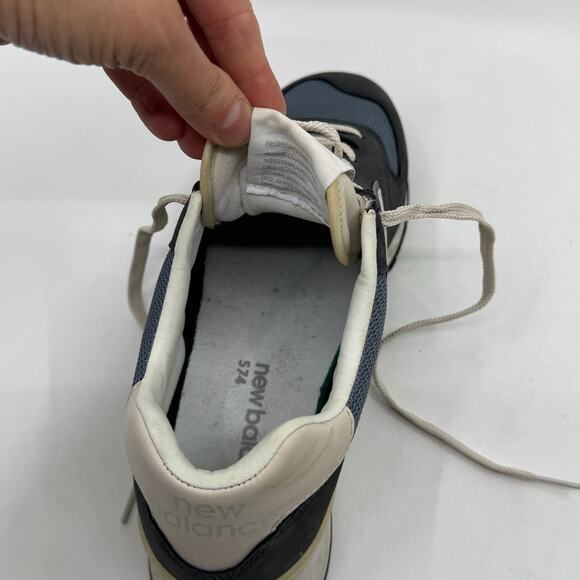 NEW BALANCE Men's 574 SYO Sea Salt Outer Space Nubuck - Picture 7 of 13